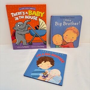 There's A Baby In The House/ I Am A Big Brother Hardcover 3 Book Bundle